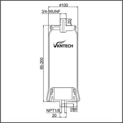 CABIN AIR SPRING MACK 227QS42M 25165143 PAI FAS-5059 GOODYEAR 1S4-173 แทนที่โดย VKNTECH 1S4173