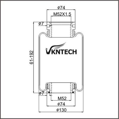 CABIN AIR SPRING MACK 227QS34B E-FS7007 PAI FAS-4905 FS7007 ไฟร์สโตน W02-358-7007 แทนที่โดย VKNTECH 1S7007