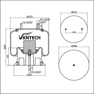 สปริงลม วัตสัน แอนด์ ชาลิน AS-0061 Firestone W01-358-9243 Goodyear 1R12-480 ใช้แทนได้ด้วย VKNTECH 1K9243