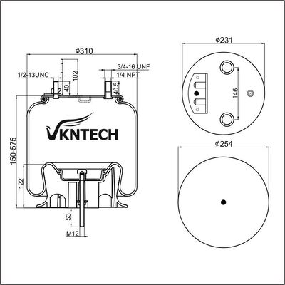 สปริงลม Firestone W01-358-9786 ใช้แทนได้ด้วย VKNTECH 1K9876