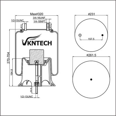 AIR SPRING WATSON&CHALIN AS-0057 TRIANGLE 8448 6373 Contitech 9 10-21 P 448 Firestone W01-358-9370 1T15M-11 Goodyear